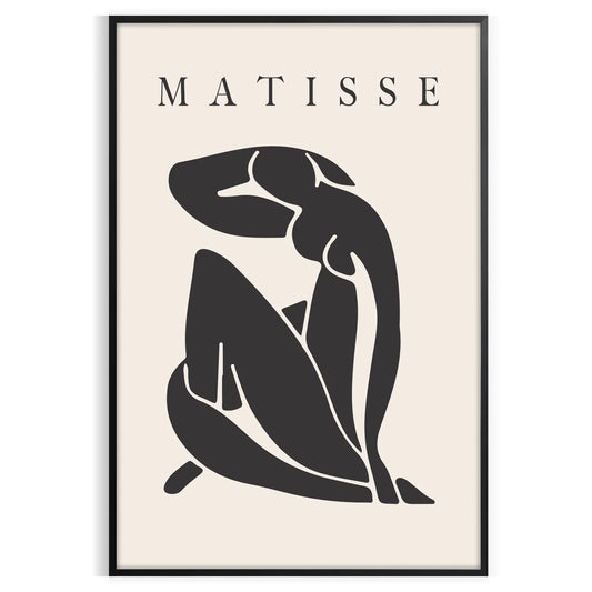 space Matisse cutout poster iconic papier découpés stunning gray white wall art exceptional gift lovers unframed prints perfect decor style
