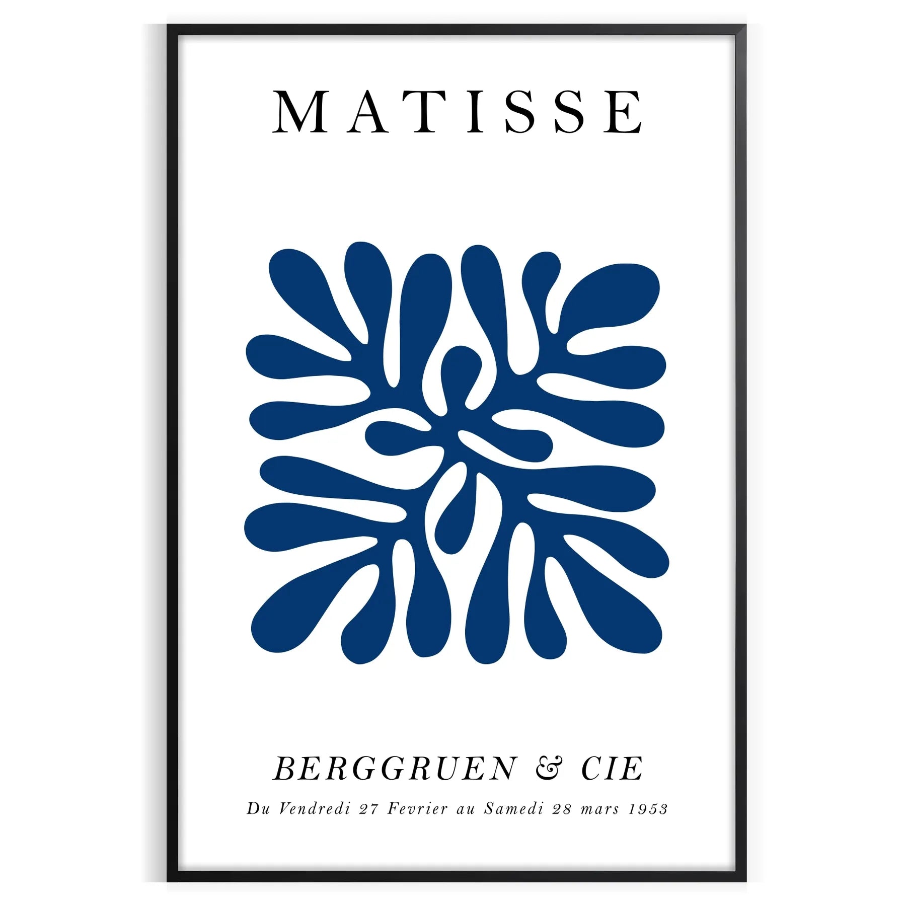 space Matisse Cut Outs Poster vibrant papier découpés white green wall art exquisite gift lovers various print sizes A4 cm A0 decor today