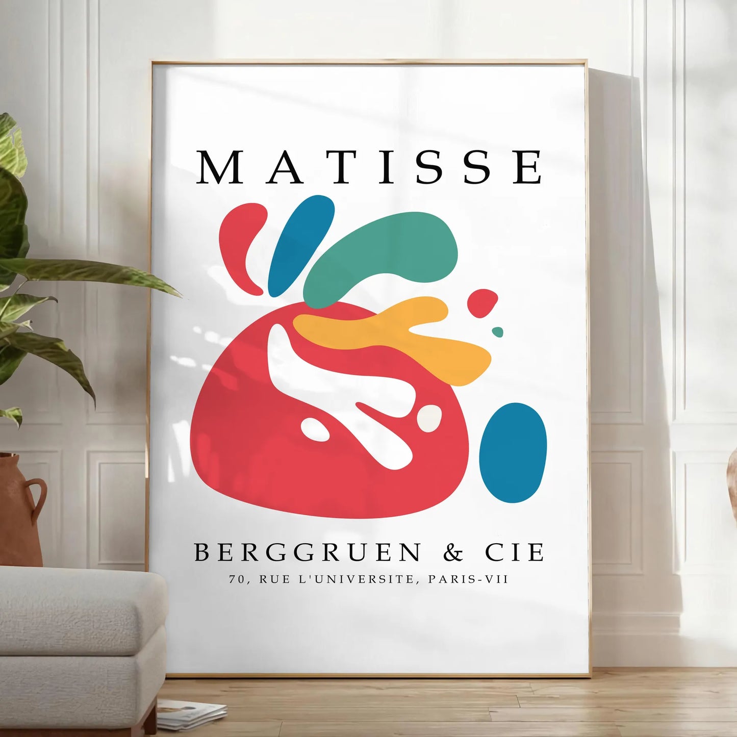 space vibrant Matisse poster print iconic papier découpés art style wall unique gift eye artwork artistic flair room decor