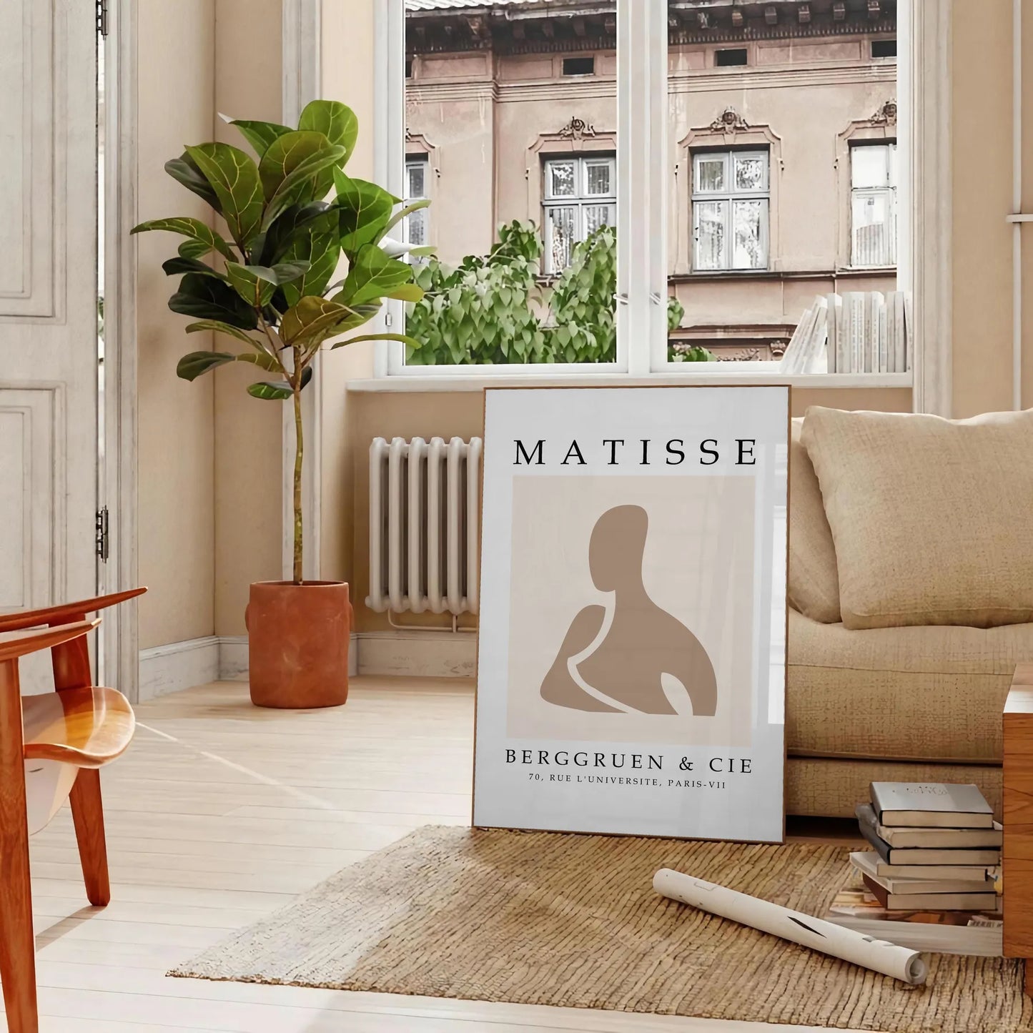 space stunning Henri Matisse wall art poster essence iconic papier découpés gift gray white artwork elegance room sizes A4 cm A0 decor today