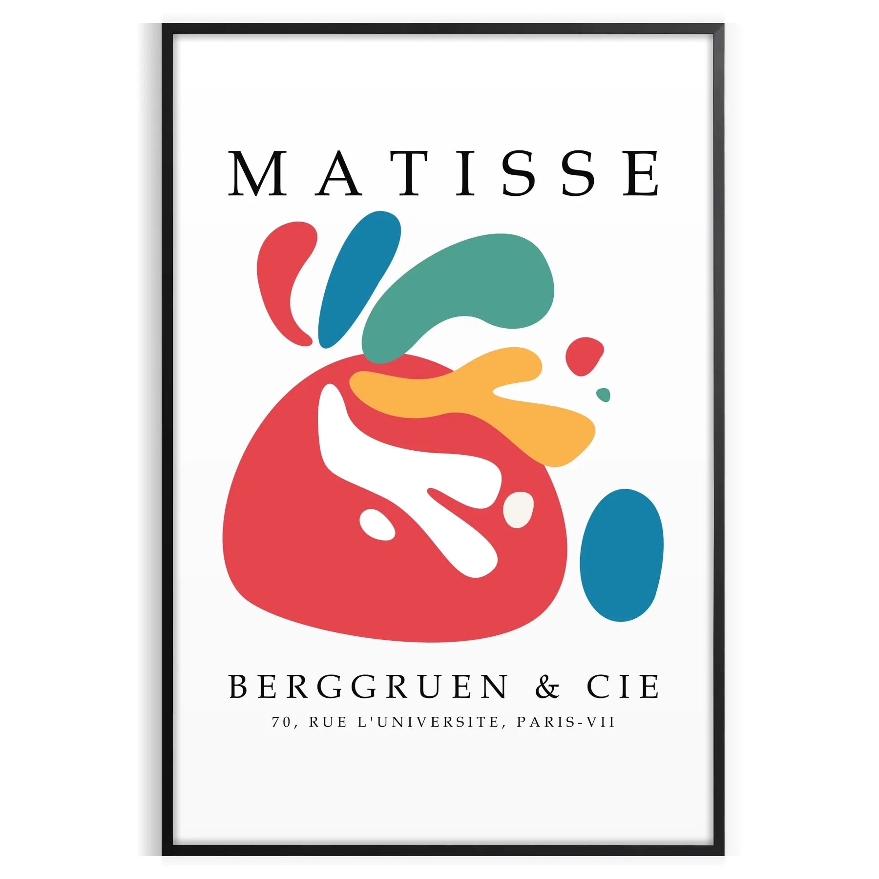 space vibrant Matisse poster print iconic papier découpés art style wall unique gift eye artwork artistic flair room decor