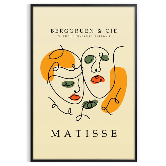 space Matisse wall art vibrant papier découpés designs captivating poster room perfect gift lovers sizes A4 cm A0 walls stunning artwork today