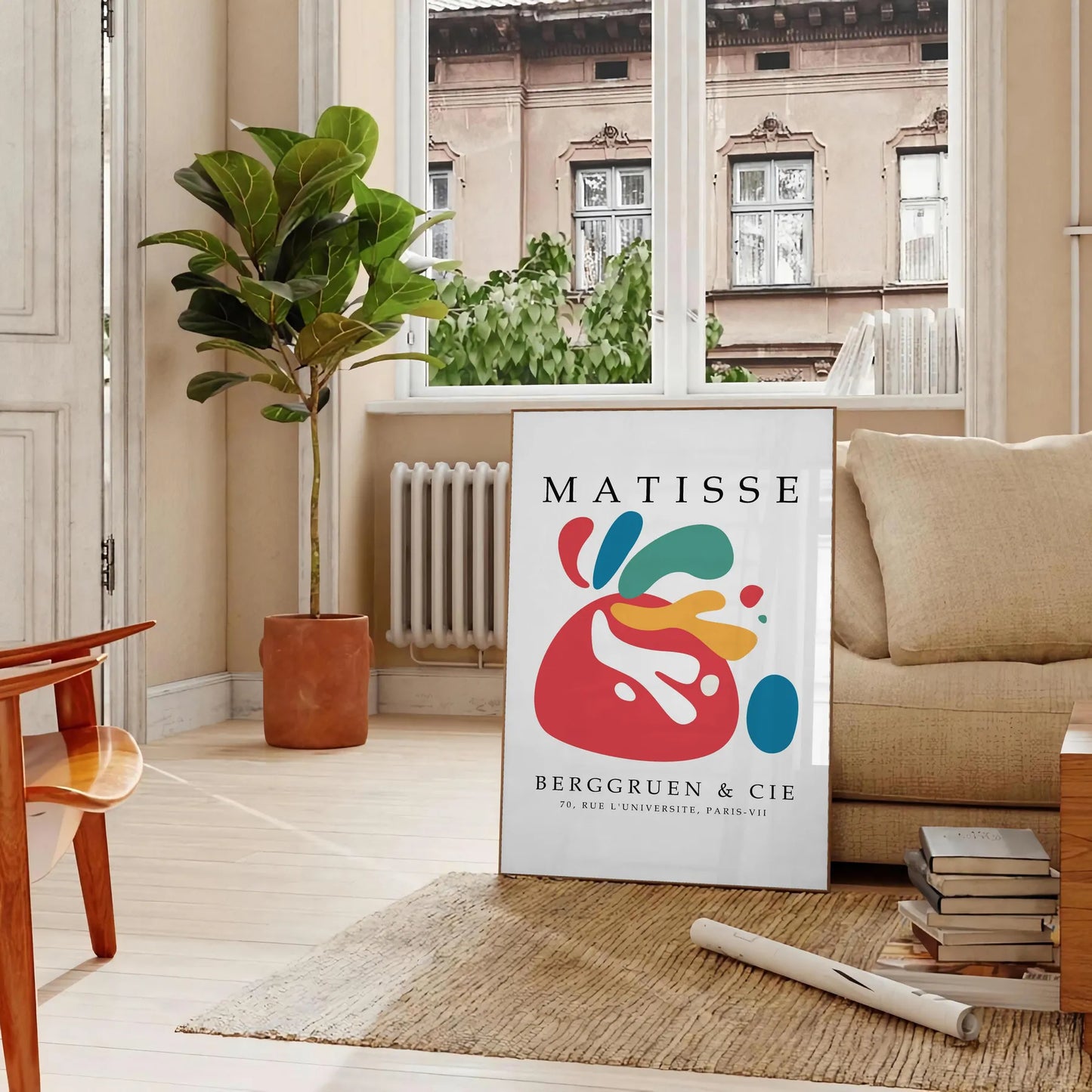 space vibrant Matisse poster print iconic papier découpés art style wall unique gift eye artwork artistic flair room decor