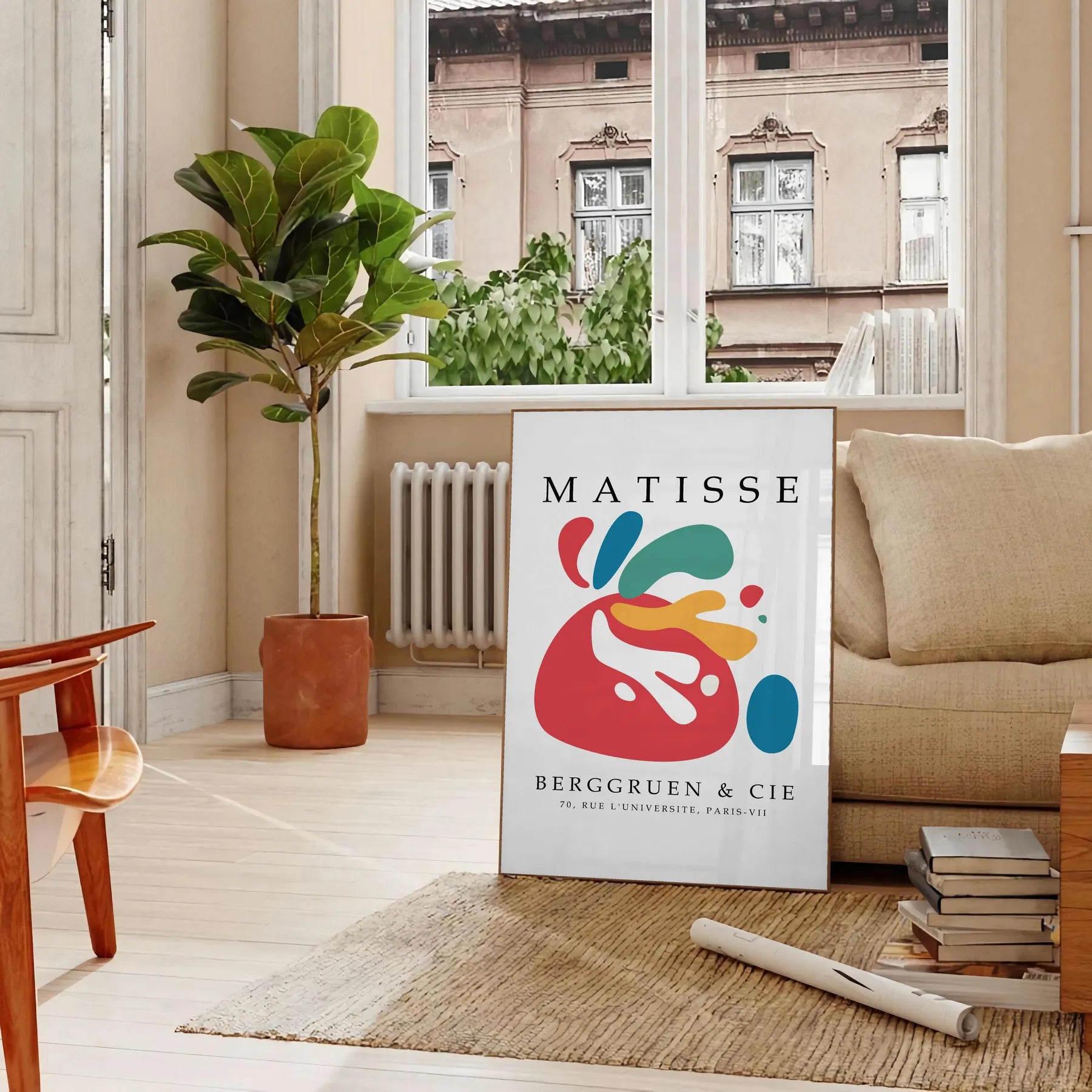 space vibrant Matisse poster print iconic papier découpés art style wall unique gift eye artwork artistic flair room decor
