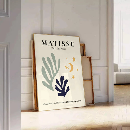 space stunning Matisse printing poster vibrant papier découpés art style wall unique gift artwork splash creativity décor sizes A4 cm A0