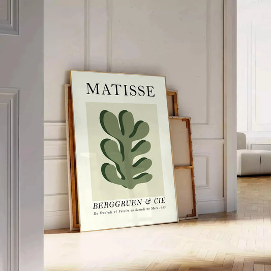 space stunning Matisse poster print iconic papier découpés elegant gray white tones wall art piece perfect lovers timeless artwork unique gift exquisite available