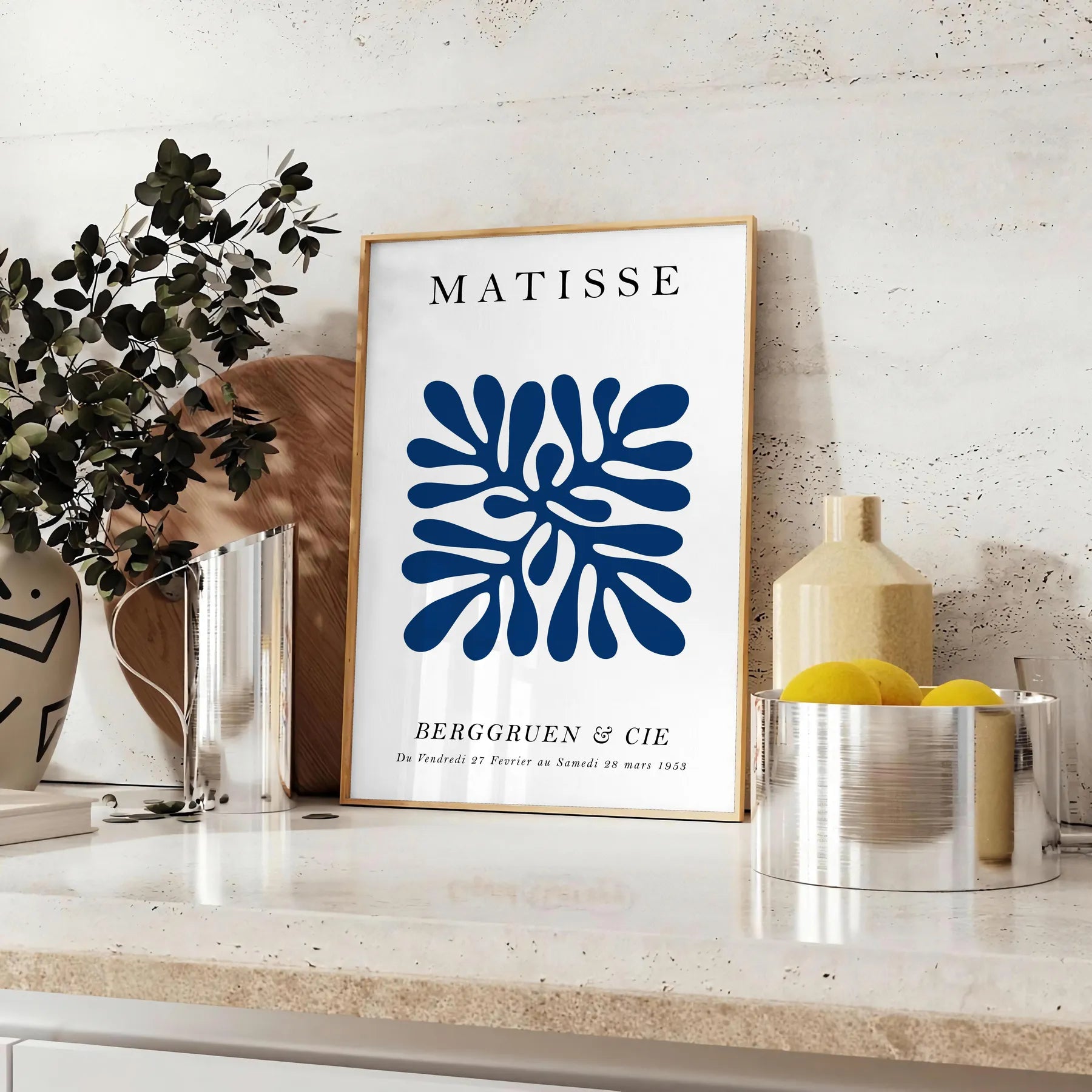 space Matisse Cut Outs Poster vibrant papier découpés white green wall art exquisite gift lovers various print sizes A4 cm A0 decor today